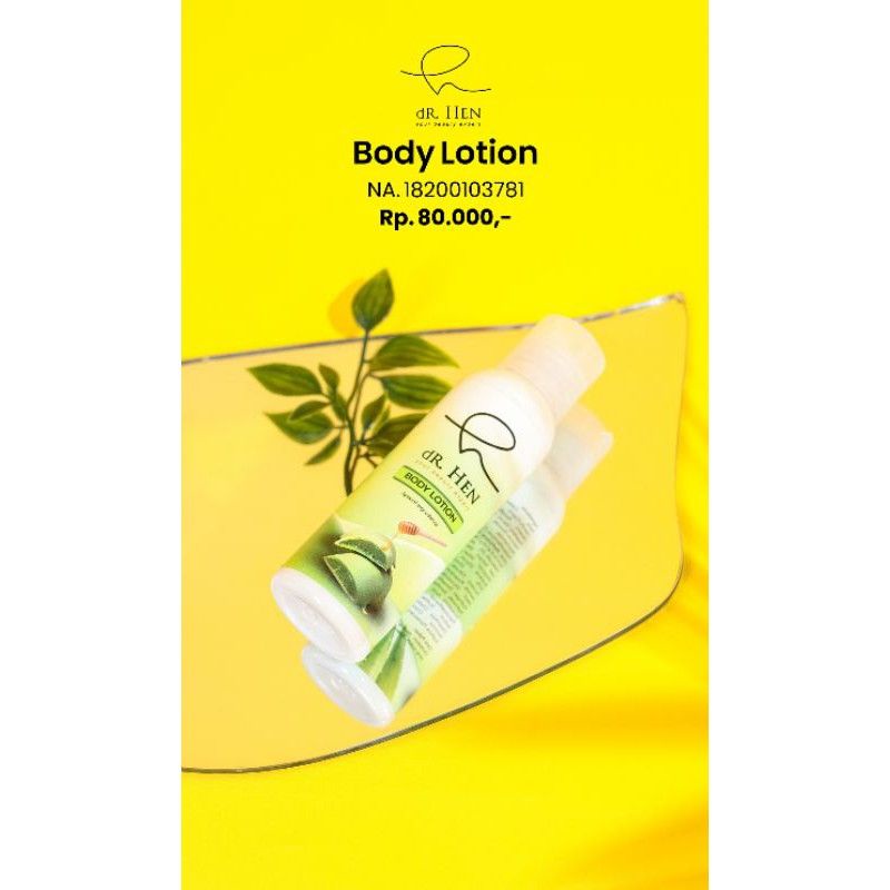 dR. Hen body lotion brightening whitening by dr. Richard lee