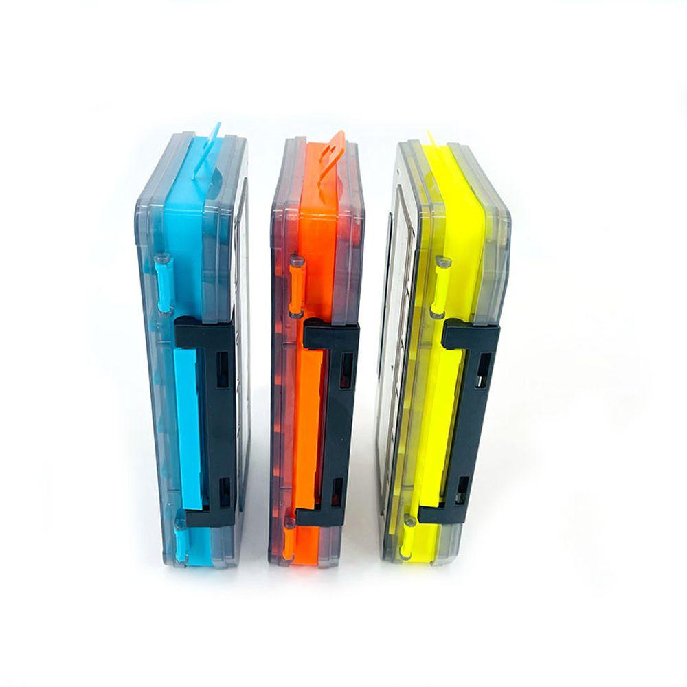 Agustinina Kotak Penyimpanan Ikan Wadah Umpan Kotak Penyimpanan Dua Sisi 14kompartemen Alat Pancing Aksesoris Pancing Lure Hook Boxes