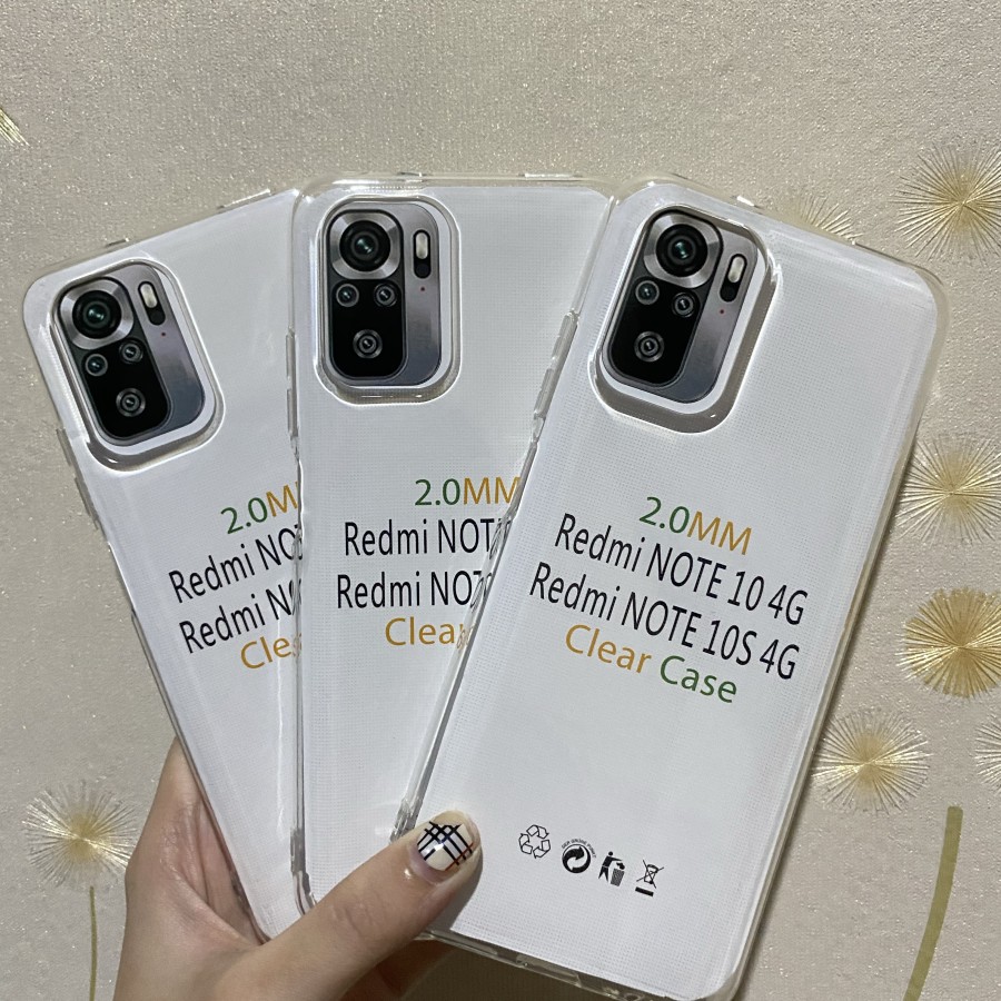 REDMI 12C 10C 10A 10 NOTE 10 NOTE 10S NOTE 10 5G NOTE 10 PRO CASE HD BENING 2.00mm SOFTCASE CLEAR TRANSPARAN TPU SILIKON KARET CASING COVER REDMI10 REDMI 10 4G