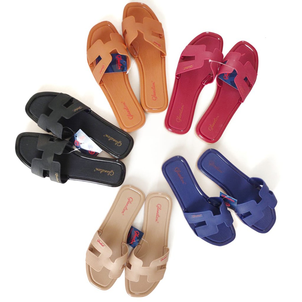 Grosir SK01 SANDAL SENDAL JELLY FLAT WANITA Elegan