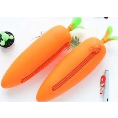 

Kotak Pensil Wortel Carrot Pencil Case Kotak Pensil Silikon Wortel
