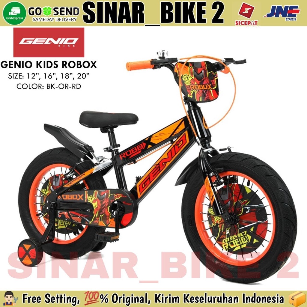 Sepeda Anak Laki Bmx GENIO Kids Robox 12,16,18 &amp; 20 Inch