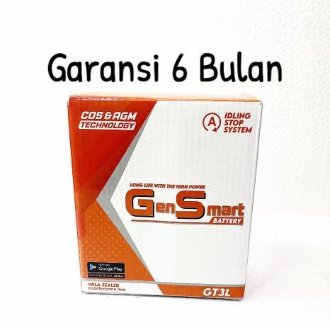 Aki Motor Satria hiu 2 Tax GT3L GM3 MTX3L GS gen smart aki kering