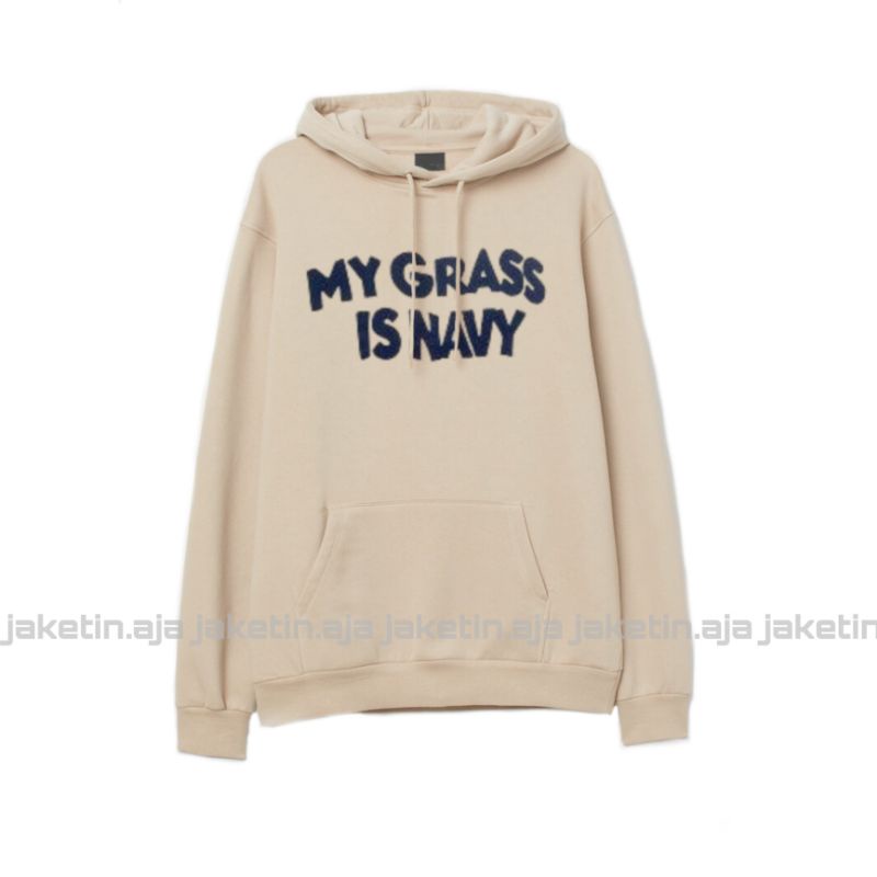 (S - 6XL) Hoodie Jumper TXT SOOBIN MY GRASS IS NAVY Jaket Korean Style Beige BIGSIZE Jumbo Oversize Unisex