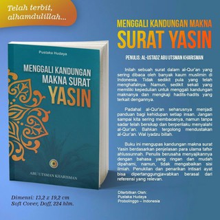 Tafsir Surat Yasin Menggali Kandungan Makna Surat Yasin Pustaka Hudaya Shopee Indonesia