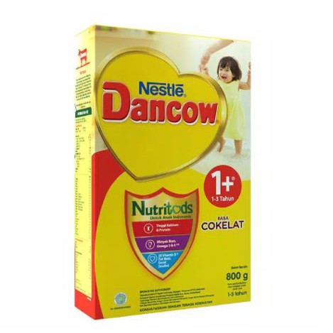 Nestle Dancow 1+ Nutritods Susu Pertumbuhan Rasa Coklat 1-3 Tahun Box 800 gr