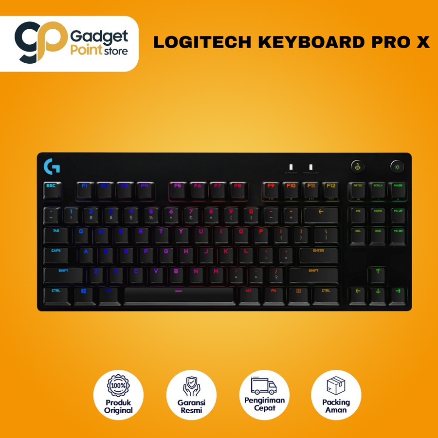 Logitech PRO X Keyboard Gaming Original - Garansi 2 Tahun