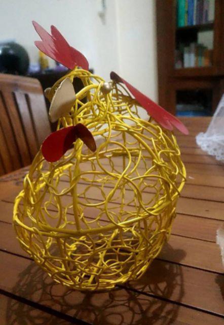 Free Ongkir J&t / Keranjang Telur / Tempat Telur Model Ayam Size L Hitam (untuk 7 - 8 Telur)