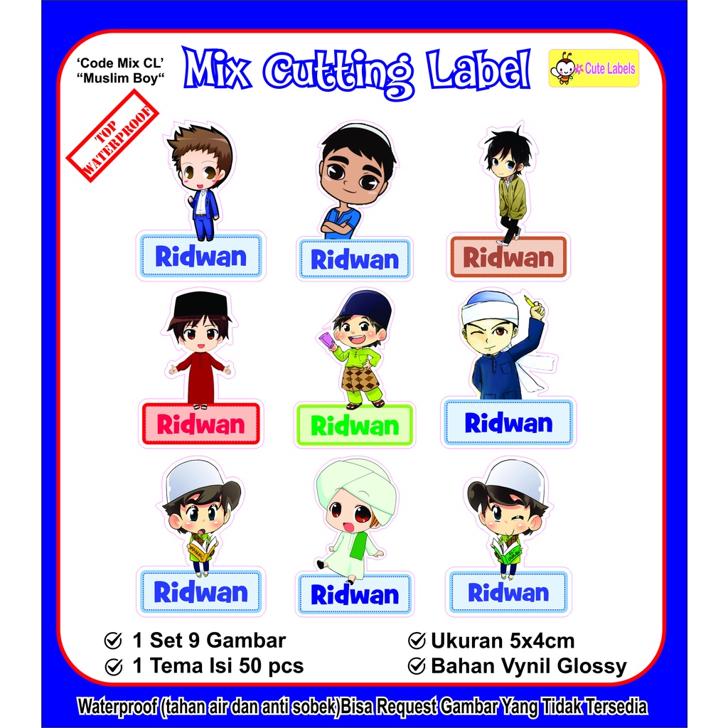 

Mix Cutting Label MUSLIM BOYS