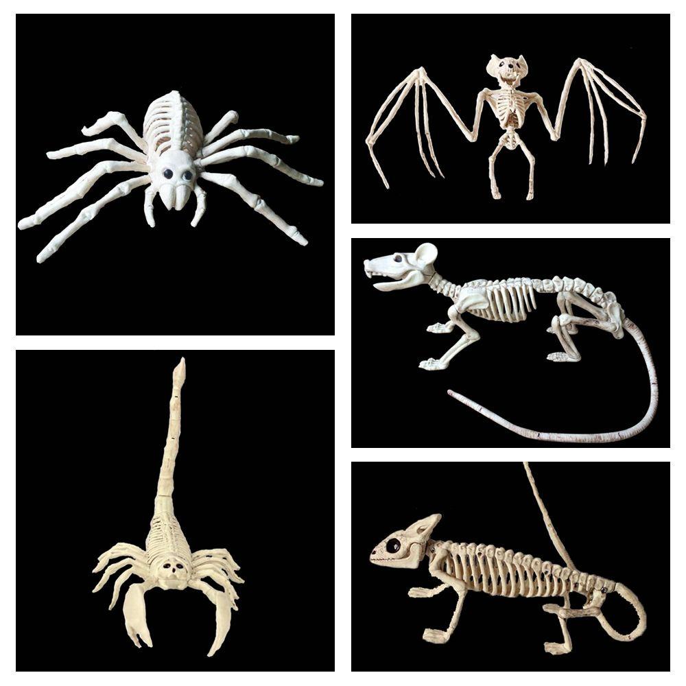 Suyo Tengkorak Scorpion Spider Bat Mouse Model Imitasi Untuk Dekorasi Halloween