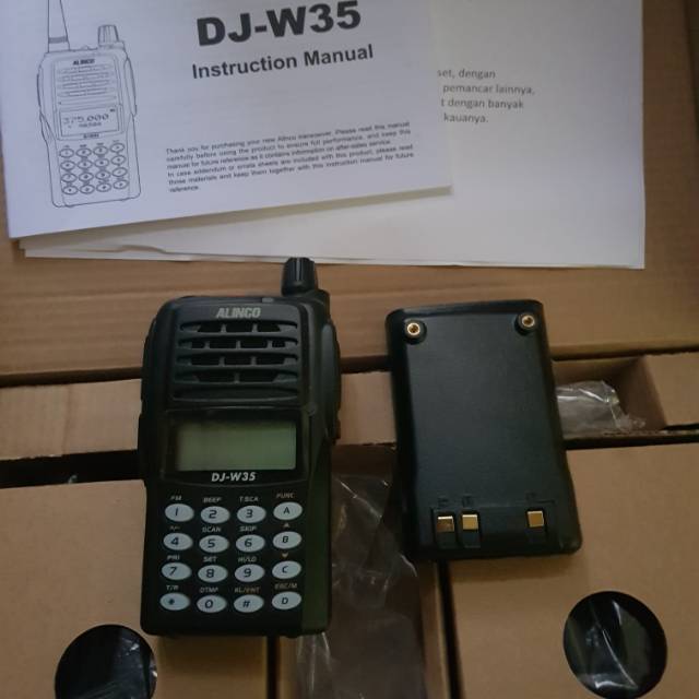 HT ALINCO DJ-W35 UHF LOW 350MHZ GARANSI ALINCO W35