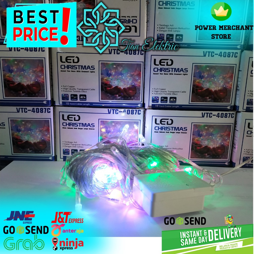 LED CHRISTMAS / LED Lampu NATAL 10 Yard Cable