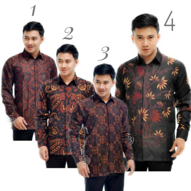 Kemeja batik pria lengan panjang primis sidomukti baru