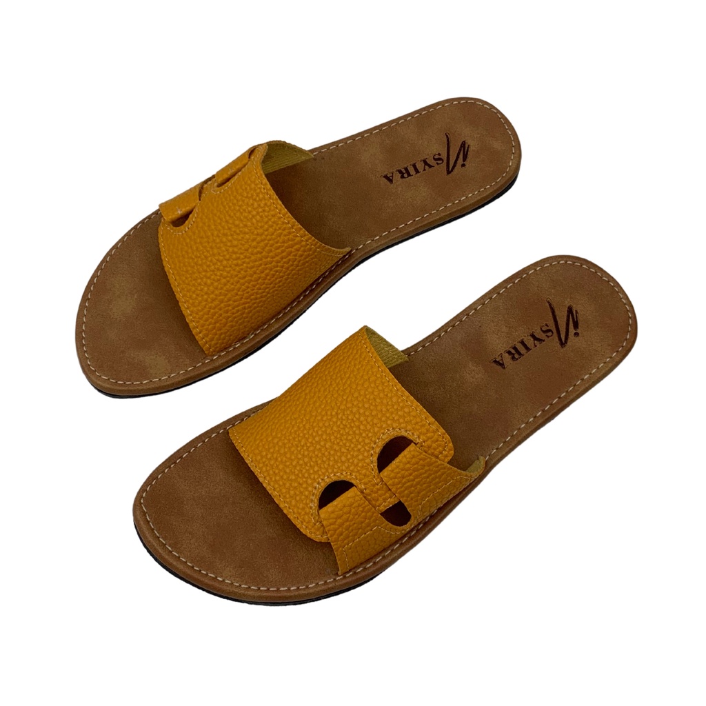 Insyira - Sandal Wanita Vera / Sandal Slop Wanita Non Slip Alas Coklat