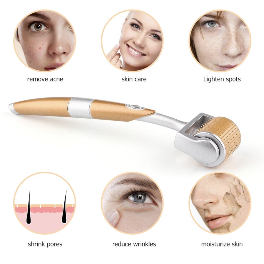 ZGTS DERMA ROLLER TITANIUM GOLD 192 NEEDLE