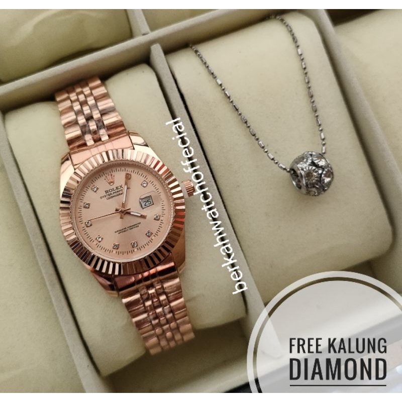 BISA COD✅Jam Tangan ALBA Anti Air Paket Kalung Titanium-R12