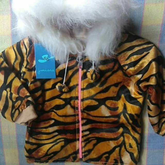 Baju hangat, jaket bulu bludru Eskimo doreng