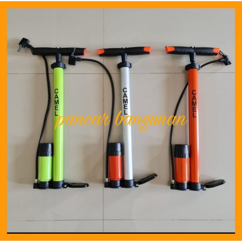 POMPA ANGIN-POMPA SEPEDA-POMPA BAN-POMPA BOLA MERK CAMEL ASLI-POMPA ANGIN TABUNG STAINLESS-CAMEL HAN