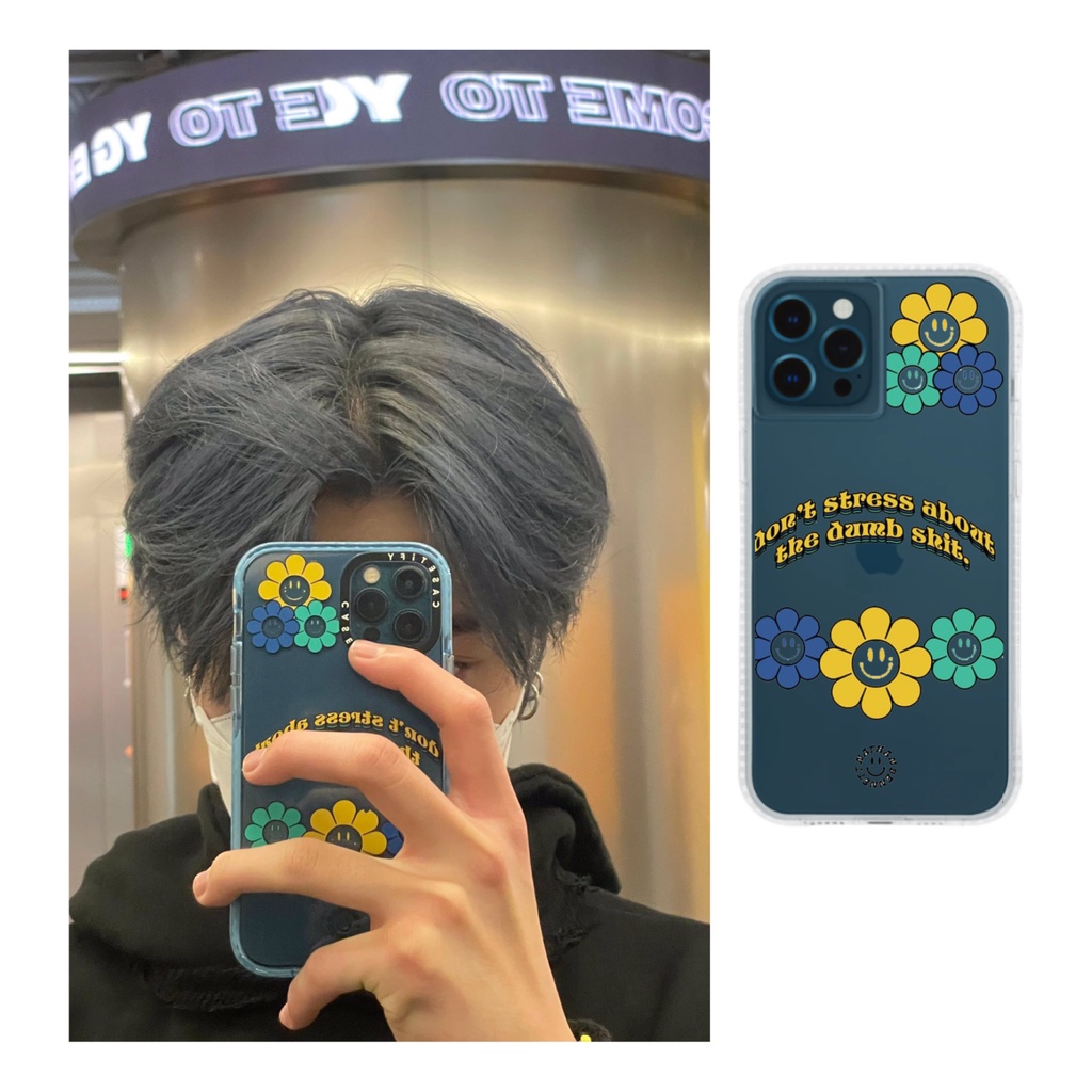 Treasure Haruto don't stress flower transparent custom phone case