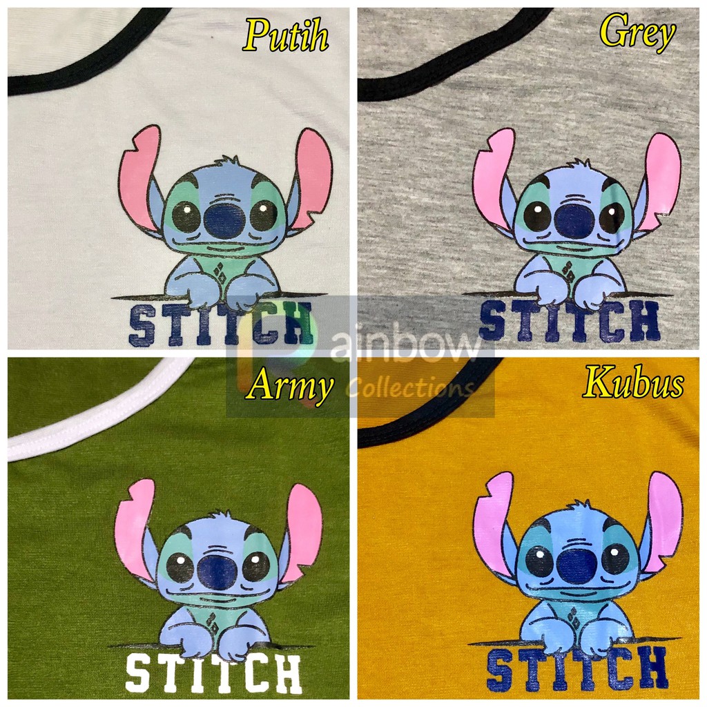 RINGER TEE STITCH / TSHIRT STITCH / TEE / TUMBLR TEE / UKURAN BESAR