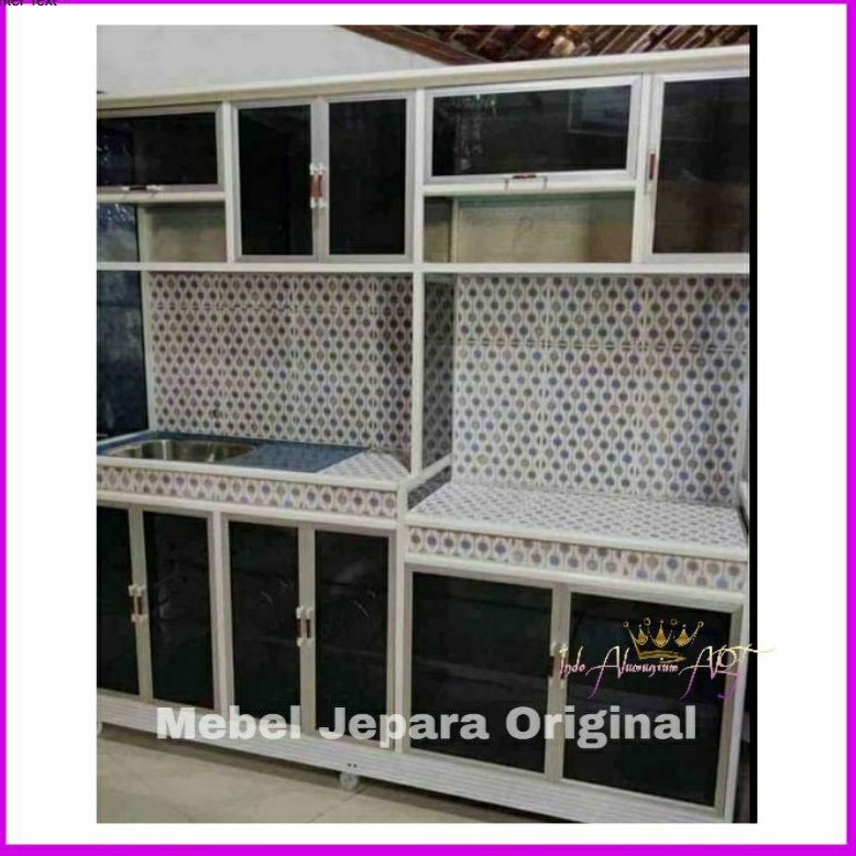 Wastafel Meja Kompor Rak Piring Bahan Alumunium