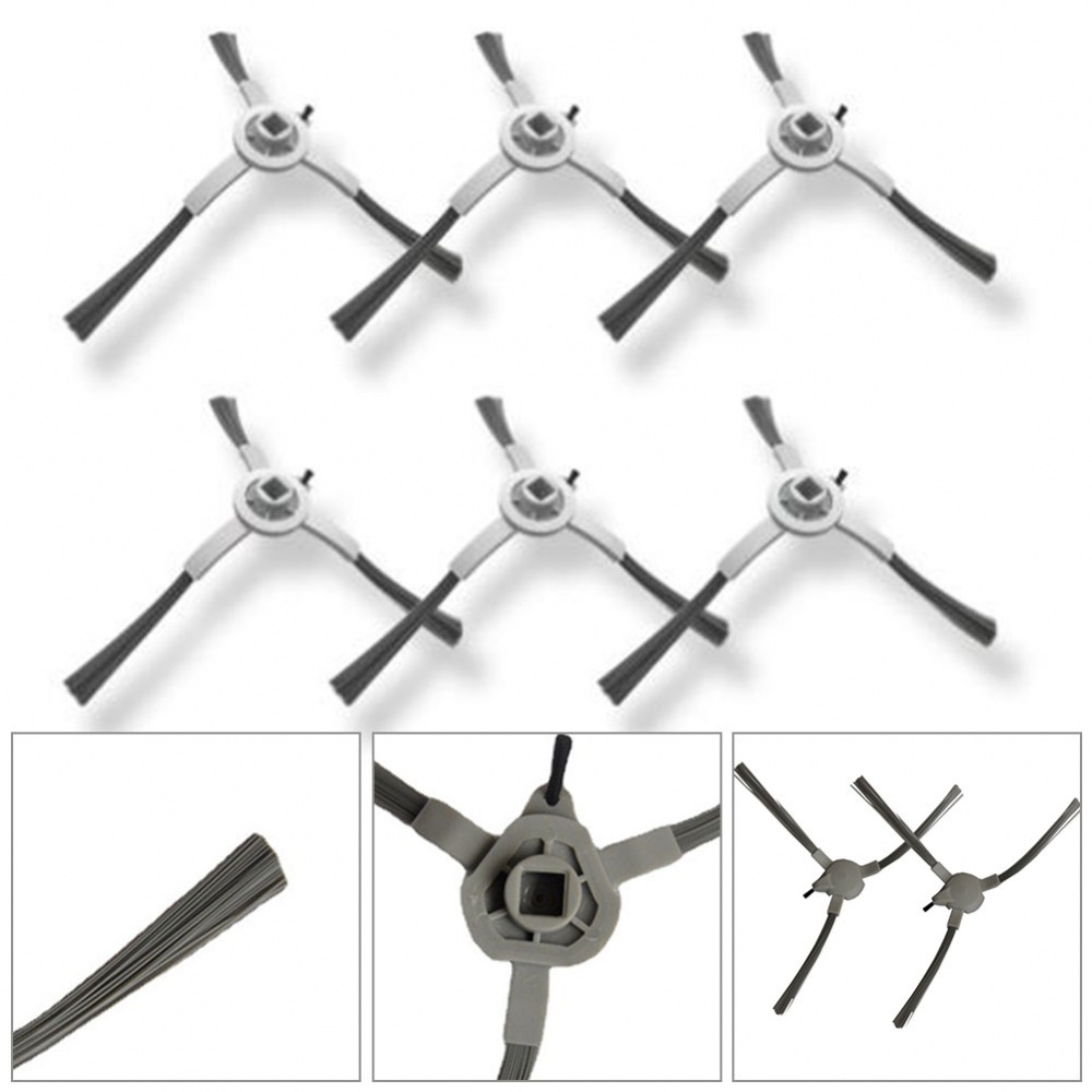 6pcs Sikat Samping Pengganti Untuk Vacuum Cleaner ABIR X5 X6 X8