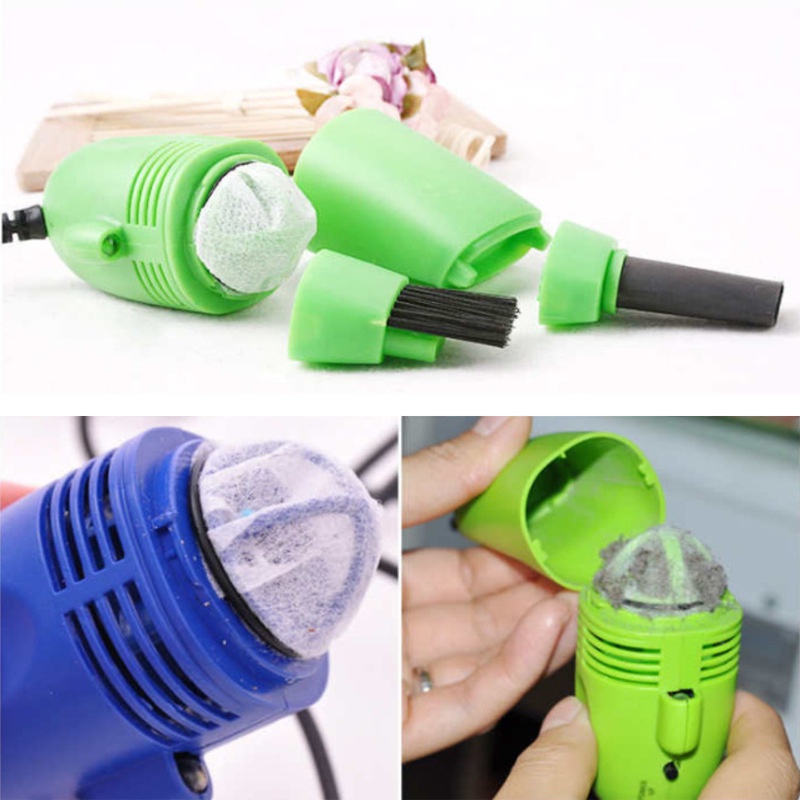 Mini Computer Vacuum USB Keyboard Cleaner PC Laptop Brush Dust Cleaning Kit Tool