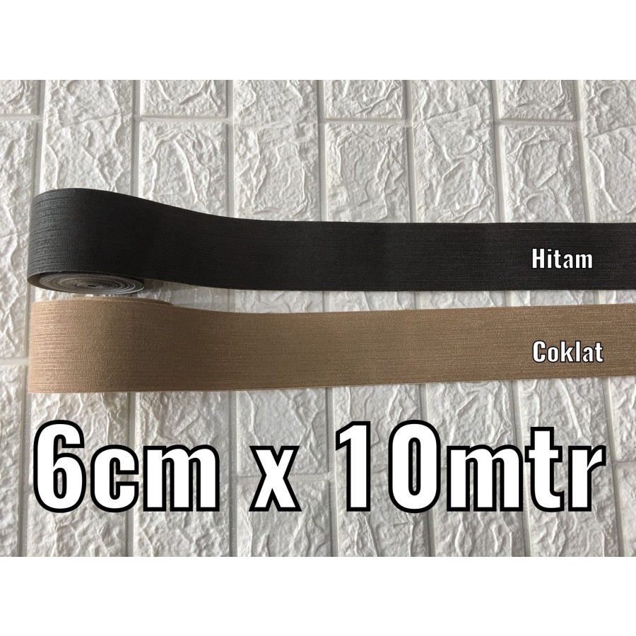 Wallpaper Dinding Border List Polos Hitam Coklat Minimalis
