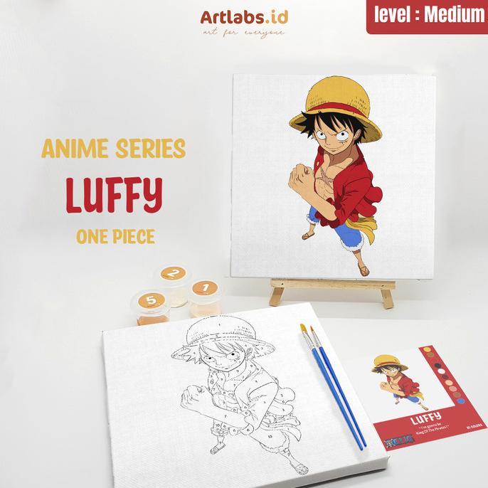 LUFFY - Paint By Number 10 Color [Anime Series] | Painting Kit