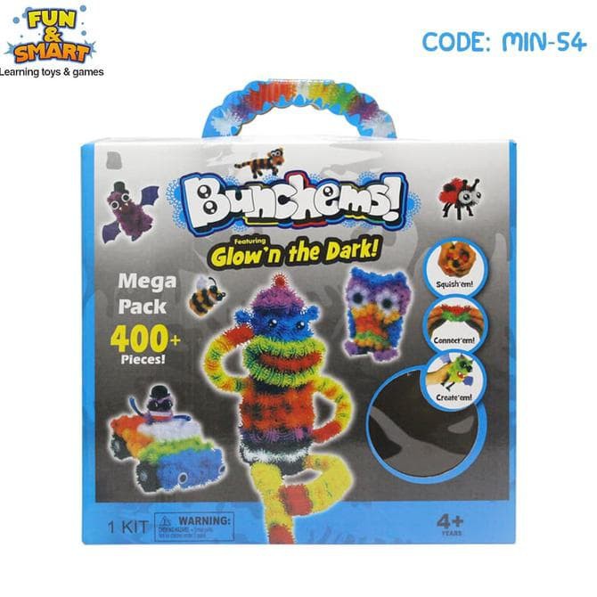 SALE BUNCHEMS GLOW IN THE DARK +/- 370 MAGIC BALL