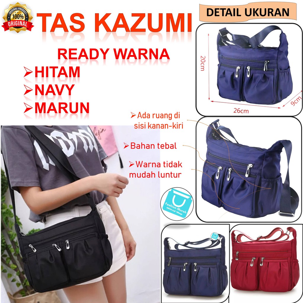 TAS KAZUMI - Tas Selempang Wanita BISA COD