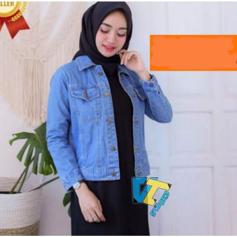 jaket biondy,jaket wanita.jaket denim farian warna
