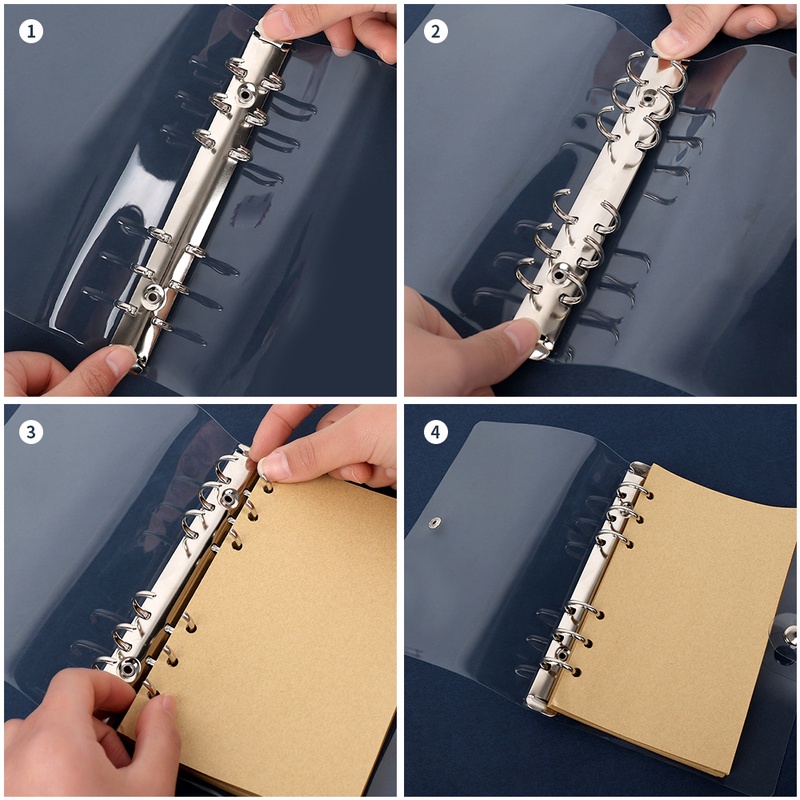 Cover Binder Loose leaf Bahan PVC Transparan Untuk Hadiah