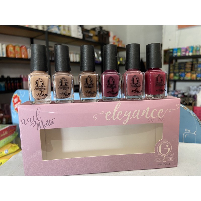 [ harga eceran ] madame gie kutek elegance series -- kutek madame gie nail matte elegances series