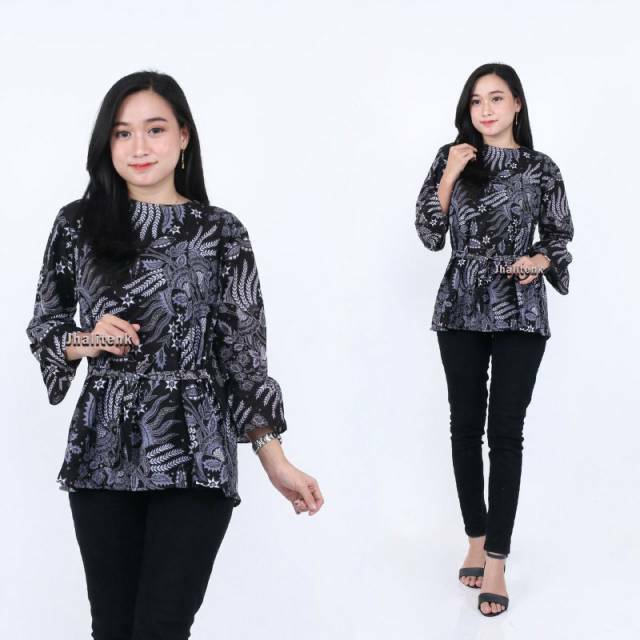 Atasan Batik wanita Tenun katun Tulis Halus Katun ATBM Baron ,Sarombit Atasan