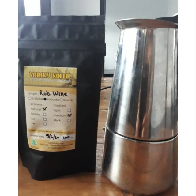 

VARSKY KOFFIE Robusta wine (100gr)