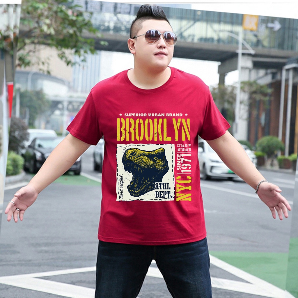 Baju Kaos Pria Jumbo Dinosurus Tshirt Bigsize XL XXL Distro DTF