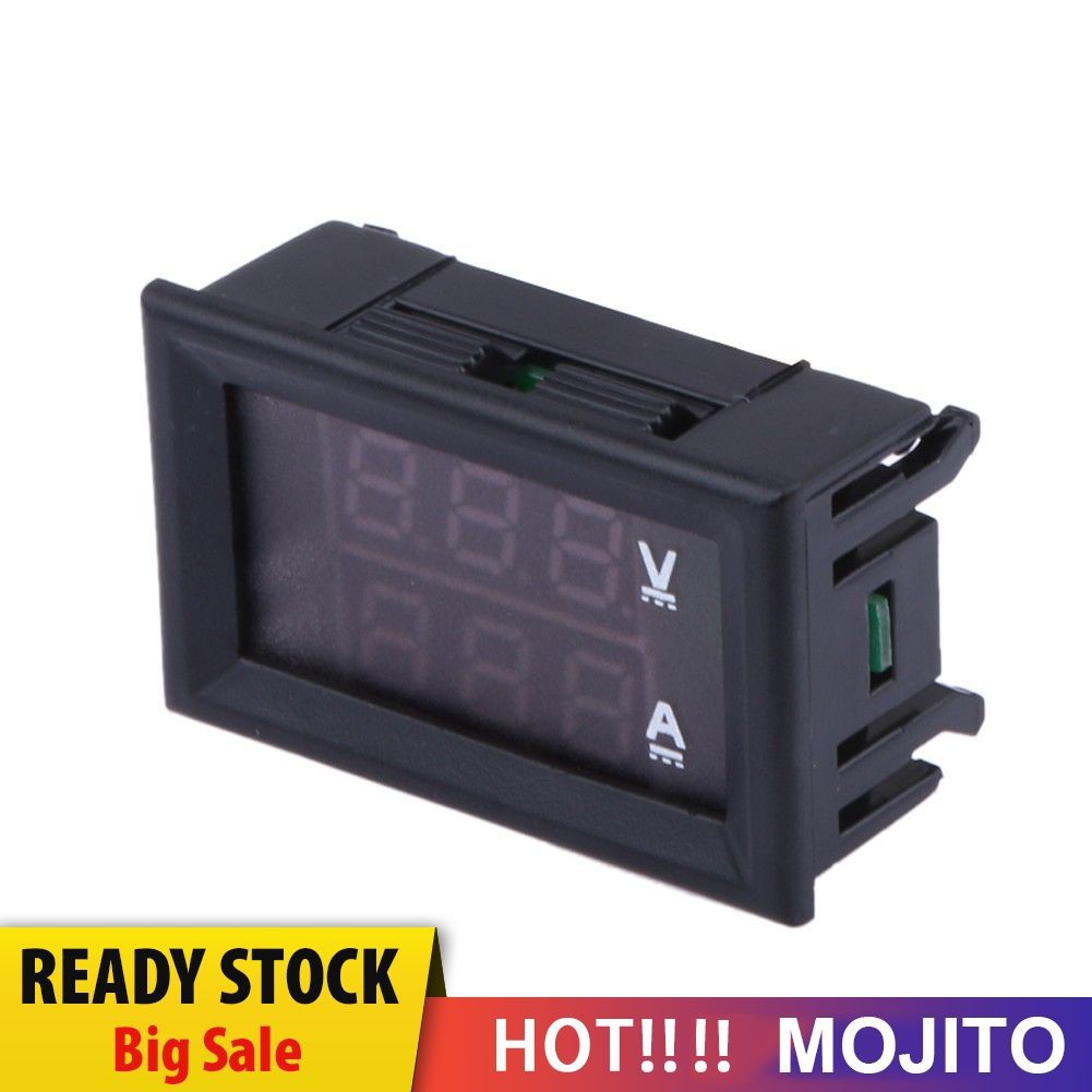 MOJITO Yanrifeng 100V 10A Voltmeter Ammeter Dual Color 3-Digit Display Current Voltage Meter