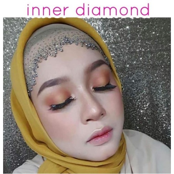 INNER HIJAB JILBAB DIAMOND BLINK BRUKAT PAYET TILE ZIGZAG PENGANTIN PESTA MODEL IKAT BKN CIPUT NINJA