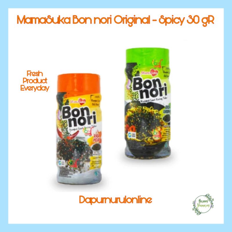 

MAMASUKA BON NORI 30 GRAM (BOTOL) / RUMPUT LAUT TABUR - ORIGINAL - SPICY