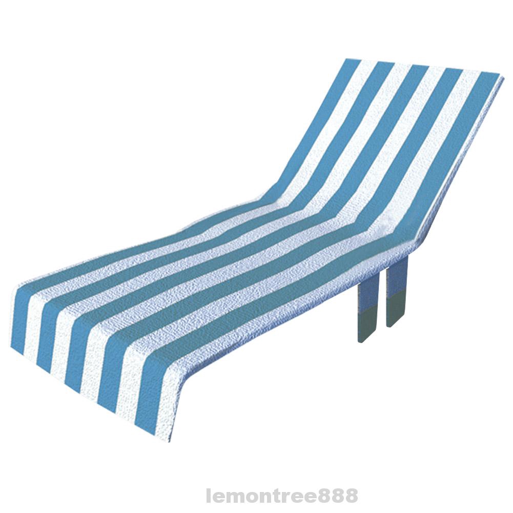 Universal Pool Outdoor Garden With 2 Pockets No Sliding Beach Lounge Chair Cover Shopee Indonesia