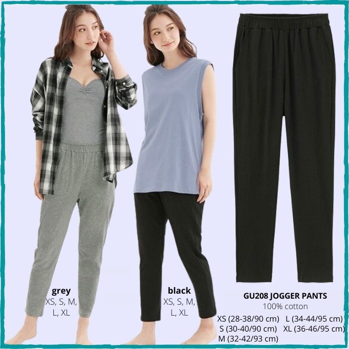 Celana Jogger Branded Wanita - GU208 JOGGER PANTS
