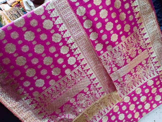 SONGKET TENUN MESIN MOTIF CANTIK MANIS REBUNG KRISTAL ATBM