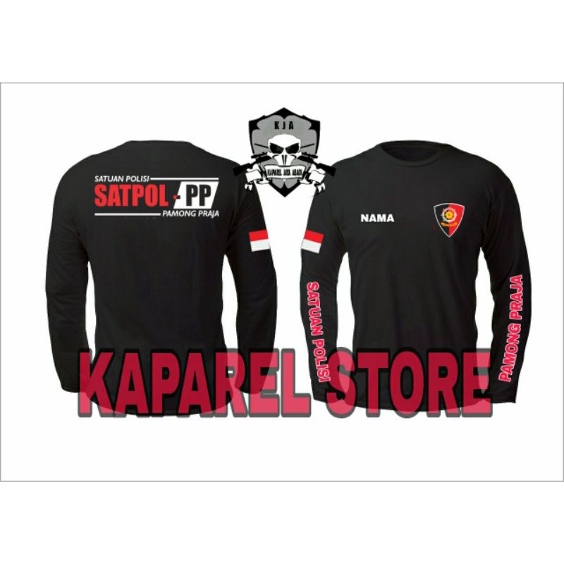 Kaos Logo Satpol-Pp/Baju Pol-Pp/Atasan Pria Wanita Satpol-Pp Lengan Panjang Kaos Pol pp
