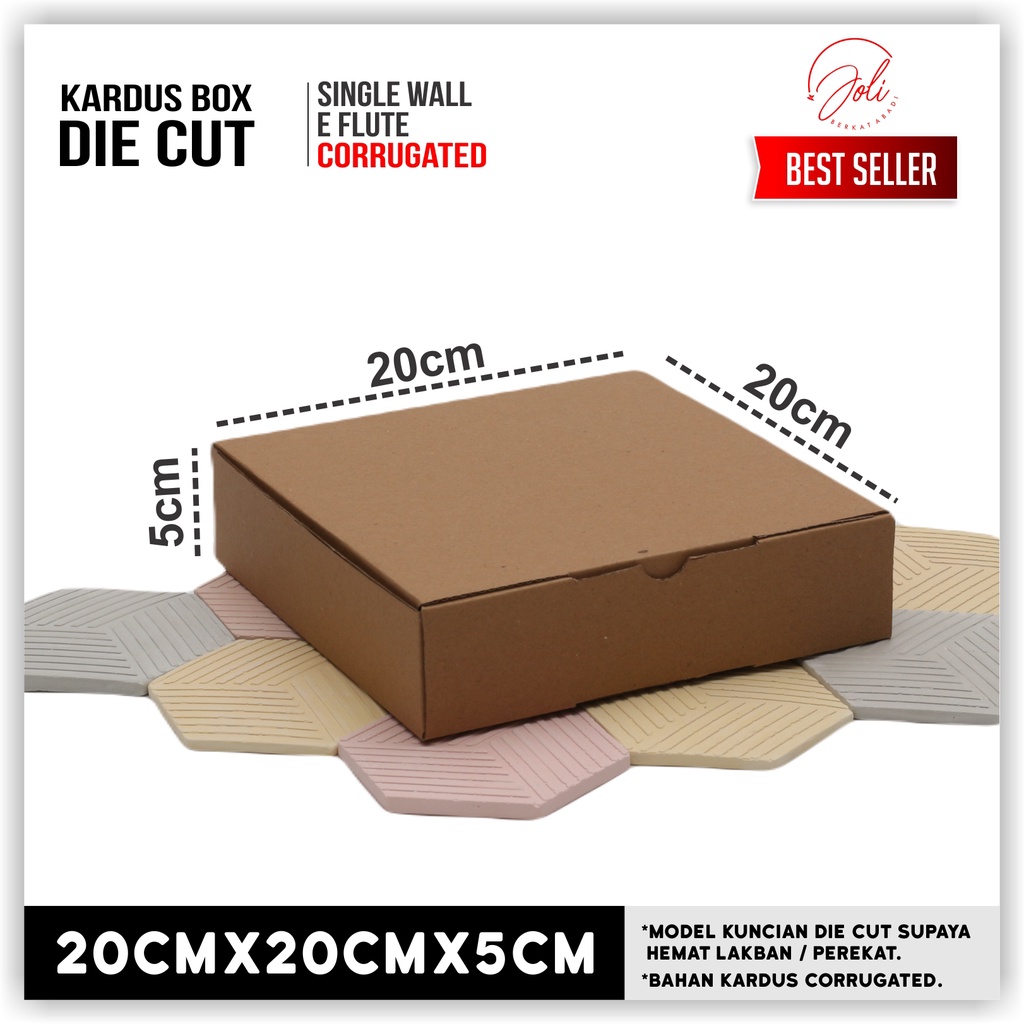 

KARDUS KARTON BOX PIZZA 20x20x5 / CORRUGATED BOX / DIE CUT BOX / DUS SOUVENIR