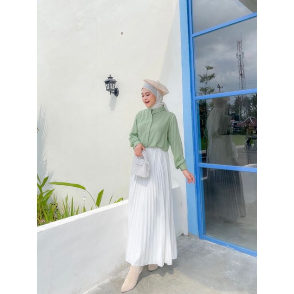 Key Blouse Kemeja Rayon // Kemeja Basic // Kemeja kantor