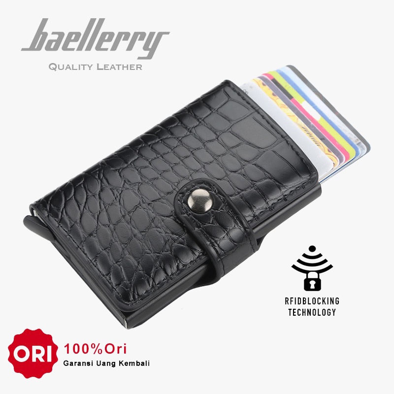BAELLERRY K9132 Dompet Kartu Pria Bahan Kulit PU Leather Premium WATCHKITE WKOS