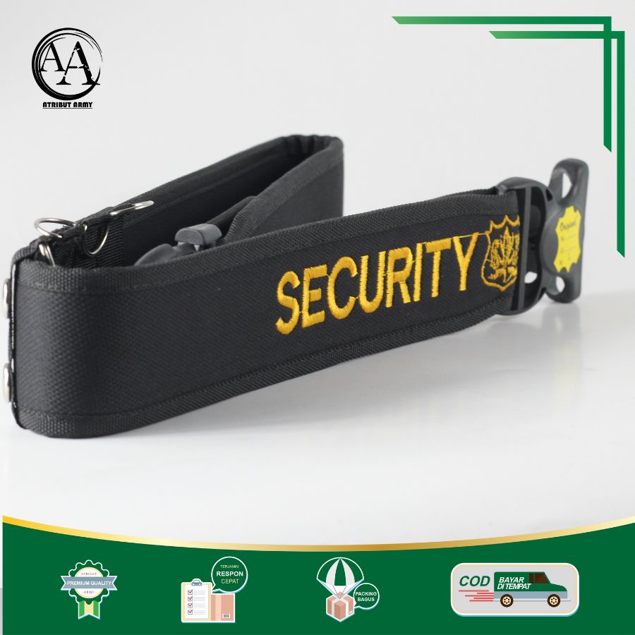 [KOPEL KLIK HITAM SECURITY] KOPEL SABUK HITAM SECURITY , IKAT PINGGANG SECURITY SATPAM MURAH BERKUALITAS - KK02S