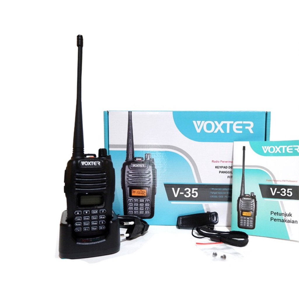 HANDY TALKY VOXTER V-35 V35 VHF NEW GARANSI RESMI POSTEL