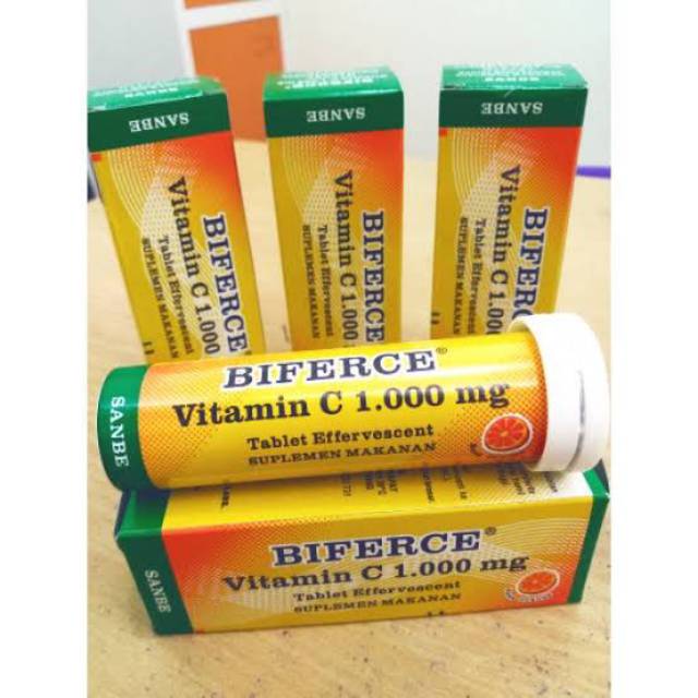 Vitamin c 1000mg sanbe Biferce Tab effervescent 10:s